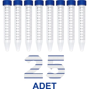 Falkon Tüpü 15 ml / Santrifüj Tüpü - Dibi Konik - 25 Adet