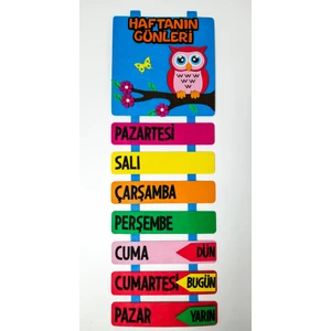Haftanın Günleri (Keçe Eğitim Materyali)