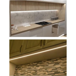 Alüminyum LED Kanal Profili ve Beyaz Kapak Süper Ince 3x1 Metre - 724-17