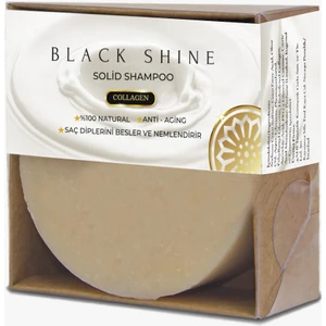 Black Shine Saç Dökülmelerine Karşı  Katkılı Katı Şampuan