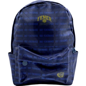 Me Çanta Fenerbahçe Çelenk Logo Detaylı File Garni Laptop Bölmeli Okul Sırt Çantası 3 Bölmeli (23722)