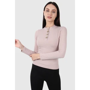 Alexander Gardi Düğme Detaylı Uzun Kol T-Shirt (B20-1669)