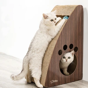 Doğal Kedi Otlu ve Zilli Toplu Kedi Tırmalama Kartonu (X-Large), Sıkıştırılmış Oluklu Mukavva Karton Kedi Tırmalaması 60X39X24CM
