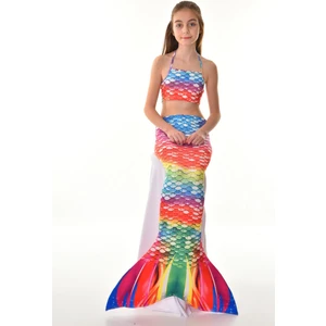 Rs Ramuni Deniz Kızı  Kostümü 3'lü Set Renkli