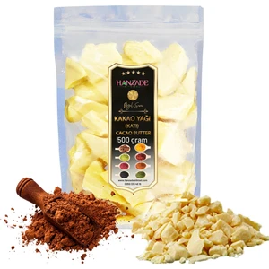 Hanzade Bitkisel Yenilebilir Saf Katı Kakao Yağı 500 gr