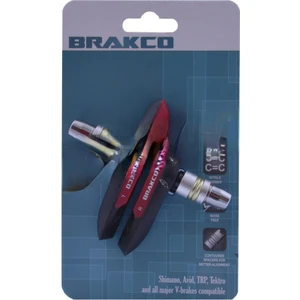 V Brake Fren Pabucu - 4 Mevsim [kırmızı / Siyah] Brakco  Taıwan