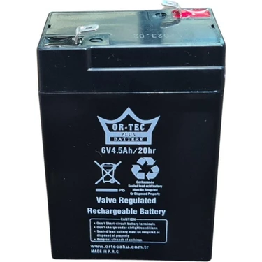 Ortec Kuru Akü 6 V 4,5 Ah