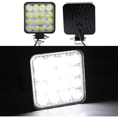 Hubstein 4'lü Off Road Beyaz Işık Sis Farı Lambası 16 LED