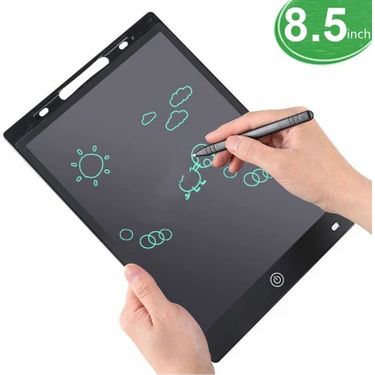 Noyiska Writing Tablet LCD 8.5 Inç Dijital Kalemli Çizim Yazı Tahtası Grafik Not Yazma Eğitim