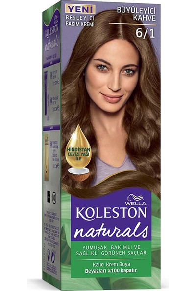 Wella Koleston Naturals Saç Boyası 6/1 Büyüleyici Kahve