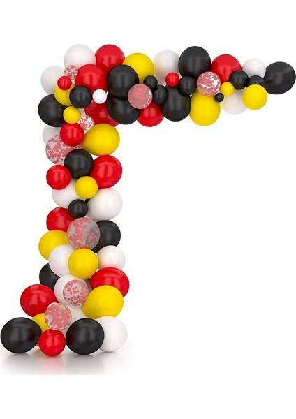 Cars Kırmızı Siyah Temalı Zincir Balon Seti