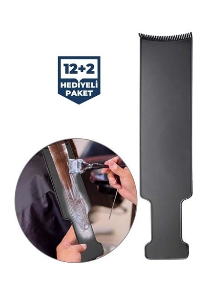 12+2 Adet Saç Boyama Perma Balyaj Saç Ayırıcı