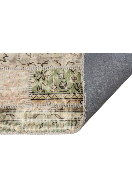 Patchwork Bej Patchwork Yün ve Pamuk El Dokuma Oda Salon Halısı fiyatları
