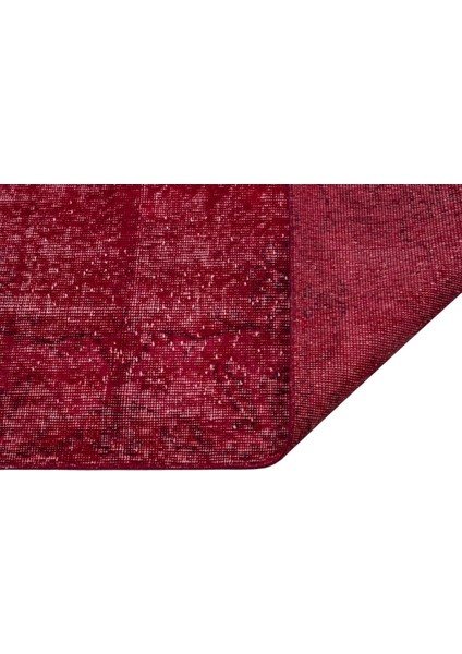 Vintage Bordo Eskitme Yün ve Pamuk El Dokuma Oda Salon Halısı fiyatları
