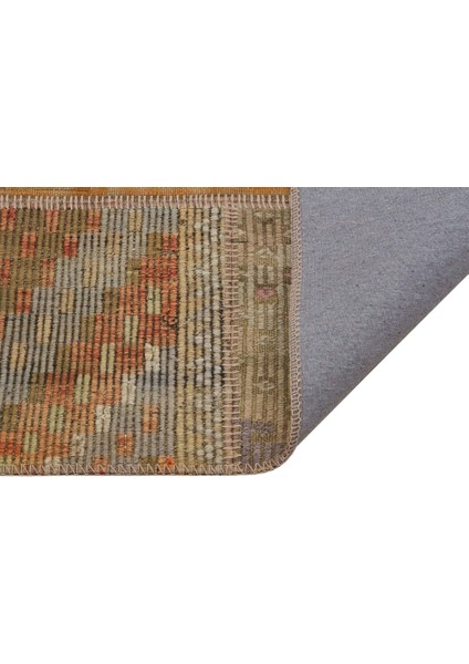 Patchwork Kahverengi Patchwork Yün ve Pamuk El Dokuma Oda Salon Halısı fiyatları