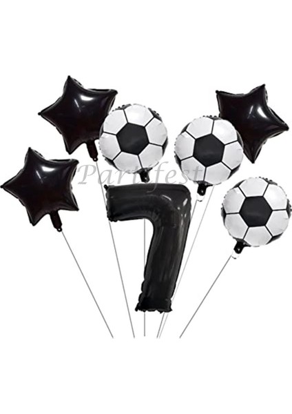 Futbol Konsept Balon Set Maç Konsept Doğum Günü Set Yaş Balon Set