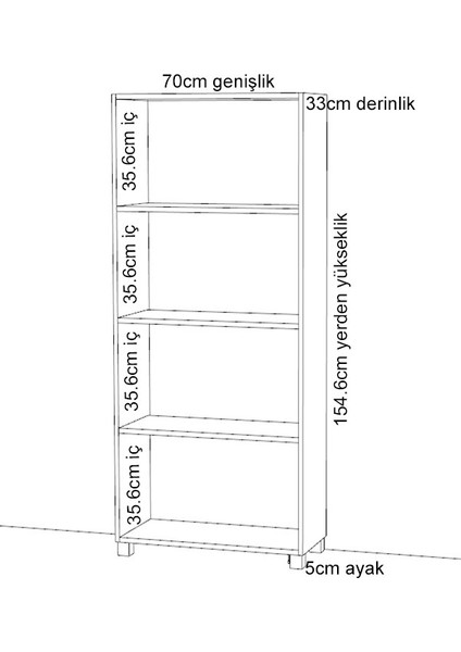 Yaman Dekorasyon Kardelen Ofis-Ev Dosya Dolabı