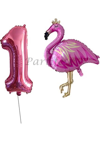 Flamingo Balon Set Flamingo Folyo Balon Set Konsept Doğum Günü Set Yaş Balon
