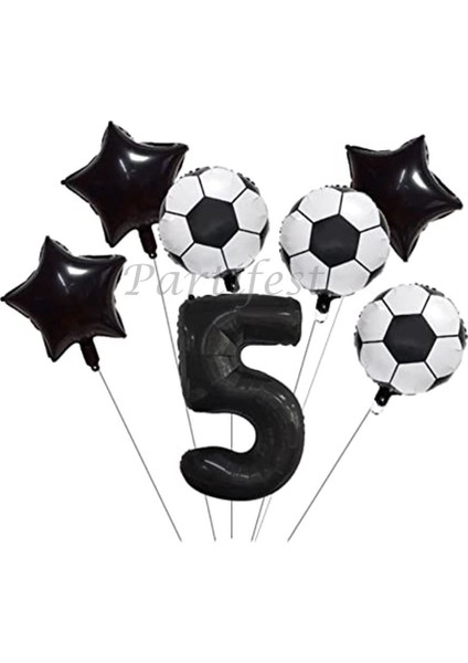 Futbol Konsept Balon Set Maç Konsept Doğum Günü Set Yaş Balon Set