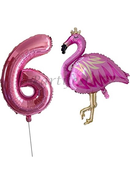 Flamingo Balon Set Flamingo Folyo Balon Set Konsept Doğum Günü Set Yaş Balon