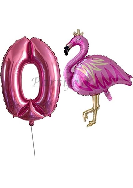Flamingo Balon Set Flamingo Folyo Balon Set Konsept Doğum Günü Set Yaş Balon