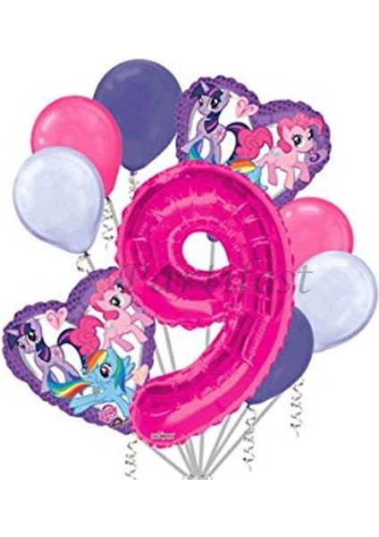 My Little Ponny Balon Set My Little Ponny Folyo Balon Set Konsept Doğum Günü Set Yaş Balon