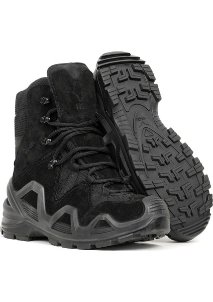 Vogel Guard x Fermuarsız Su Geçirmez Suet Deri Siyah Bot