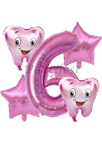 Diş Buğdayı Balon Set Ilk Dşim Folyo Balon Set Konsept Doğum Günü Set Yaş Balon