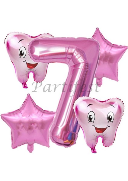 Diş Buğdayı Balon Set Ilk Dşim Folyo Balon Set Konsept Doğum Günü Set Yaş Balon