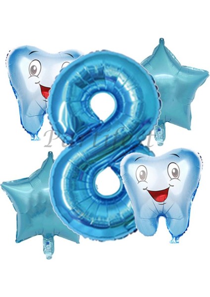 Diş Buğdayı Balon Set Ilk Dşim Folyo Balon Set Konsept Doğum Günü Set Yaş Balon