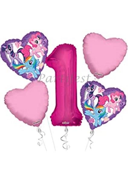 My Little Ponny Balon Set Balon Folyo Set My Little Ponny Konsept Doğum Günü Set Yaş Balon