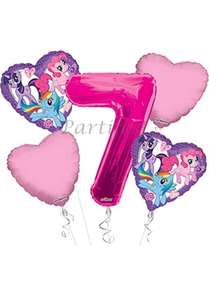 My Little Ponny Balon Set Balon Folyo Set My Little Ponny Konsept Doğum Günü Set Yaş Balon