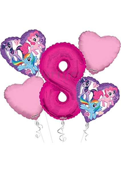My Little Ponny Balon Set Balon Folyo Set My Little Ponny Konsept Doğum Günü Set Yaş Balon