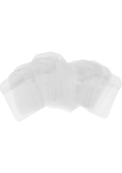 50 Adet Şeffaf Çizgili Pp Kendinden Yapışkanlı Ambalaj Çanta Torbaları 7X11CM (Yurt Dışından)