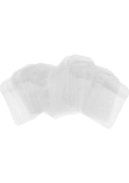 50 Adet Şeffaf Çizgili Pp Kendinden Yapışkanlı Ambalaj Çanta Torbaları 7X11CM (Yurt Dışından)