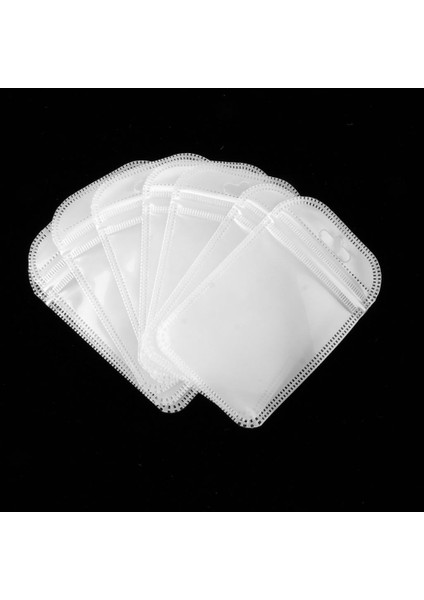 50 Adet Temizle Polipropilen Opp Kendinden Yapışkanlı Torbalar Hang Delik Ambalaj Torbaları ile -, 7X11CM Tarif Edildiği Gibi (Yurt Dışından)