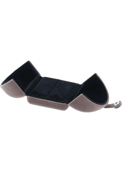 Nişan Teklifi Alyans Kutusu Çift Açılış, Kahve, 1 Adet (Yurt Dışından)