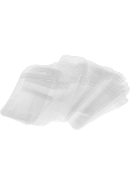 50X Kendinden Mühür Çanta Delikli Plastik Ambalaj Kılıfı Temizle Çanta - 3 (Yurt Dışından)