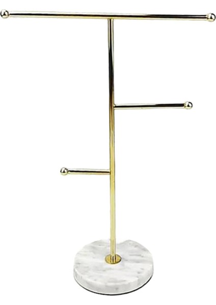 Iskandinav Metal Takı Vitrin 3 Katmanlı Bilezikler Standı Tutucu Mermer Taban Rengi 1 (Yurt Dışından) fiyatları