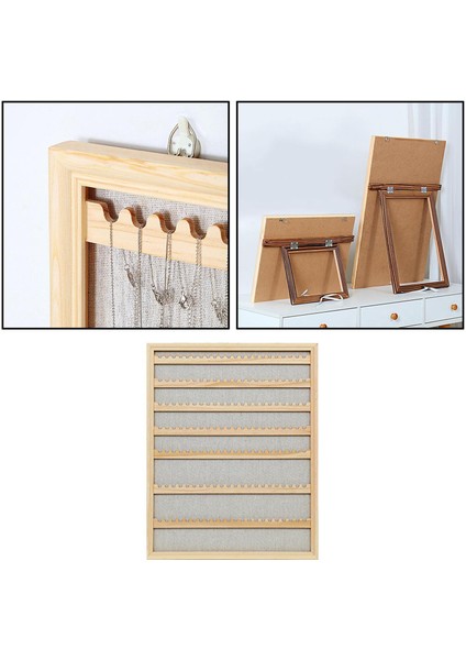 Duvar Kapı Dağı Takı Ekran Organizatör Standı Tutucu Mağaza Mağazası Dekorasyon 50X40 cm 7 Katmanlı (Yurt Dışından)
