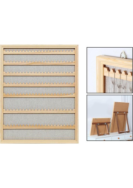 Duvar Kapı Dağı Takı Ekran Organizatör Standı Tutucu Mağaza Mağazası Dekorasyon 50X40 cm 7 Katmanlı (Yurt Dışından)
