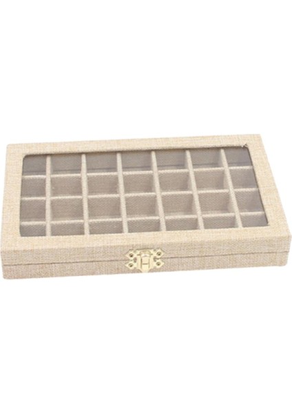 Çok Renkli 28 Gird Konteyner Nail Art Hap Boncuk Tutucu 25X15 cm Takı Kılıfı Sarı (Yurt Dışından) modelleri