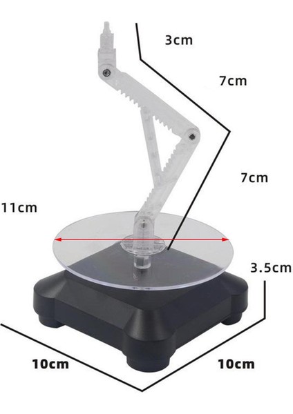 Akülü 360 ° Dönen Ekran Standı Standı Model 11CM Standlı (Yurt Dışından)