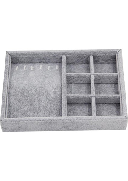 Kadife Takı Ekran Organizatör Tepsi Depolama Vitrin Ahşap Halka Konteyner B Izgara (Yurt Dışından) fiyatları