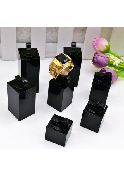 7 Adet Akrilik Parmak Yüzük Ekran Standı Tutucu Takı Mağazası Vitrin - Küboid (Yurt Dışından) modelleri