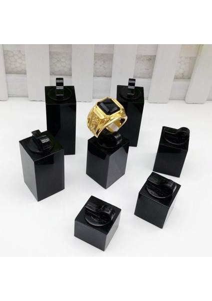 7 Adet Akrilik Parmak Yüzük Ekran Standı Tutucu Takı Mağazası Vitrin - Küboid (Yurt Dışından) indirimleri