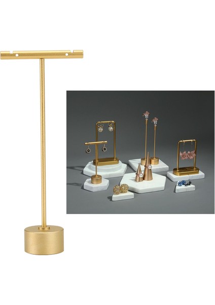Takı Ekran Raf Tutucu Ev Dekor Kolye Bilezik Yüzük Moda 3X1.5X14.5CM Yuvarlak Baz (Yurt Dışından) fırsatları