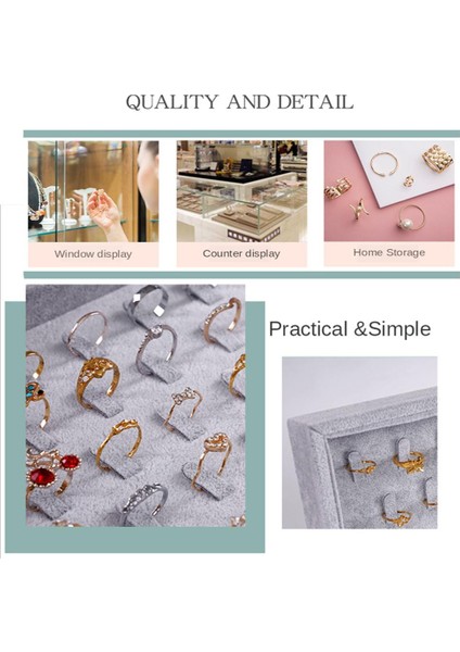 Çok Amaçlı Mücevher Ekran Tepsi Kolye Depolama Vitrin Organizatör Kılıf Yüzük Tepsisi (Yurt Dışından) fırsatları