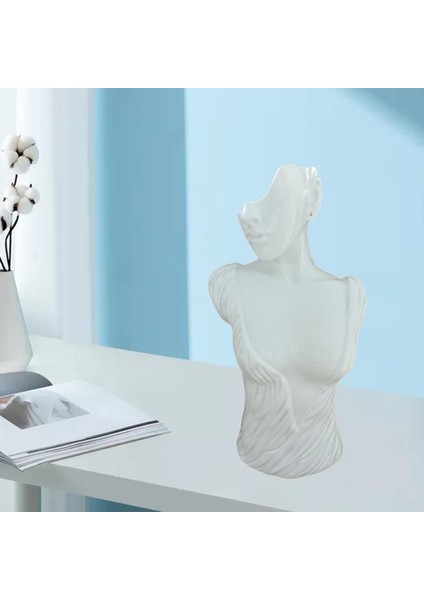 Reçine Takı Ekran Standı Yaratıcı Kafa Büstü Standı Ev Dükkanı L WHITE35X18.5X15 cm (Yurt Dışından) fırsatları
