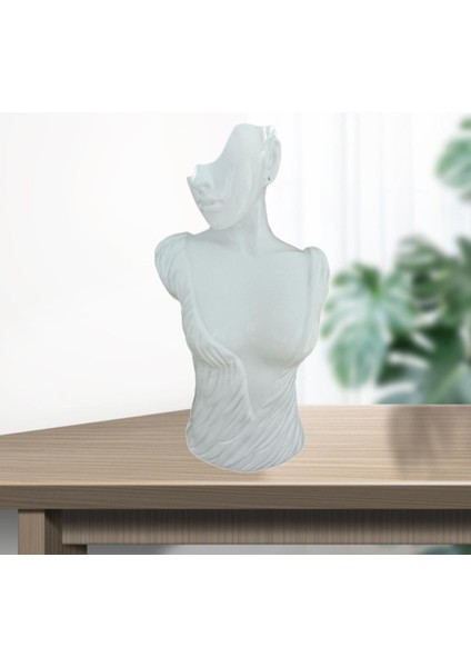 Reçine Takı Ekran Standı Yaratıcı Kafa Büstü Standı Ev Dükkanı L WHITE35X18.5X15 cm (Yurt Dışından) indirimleri